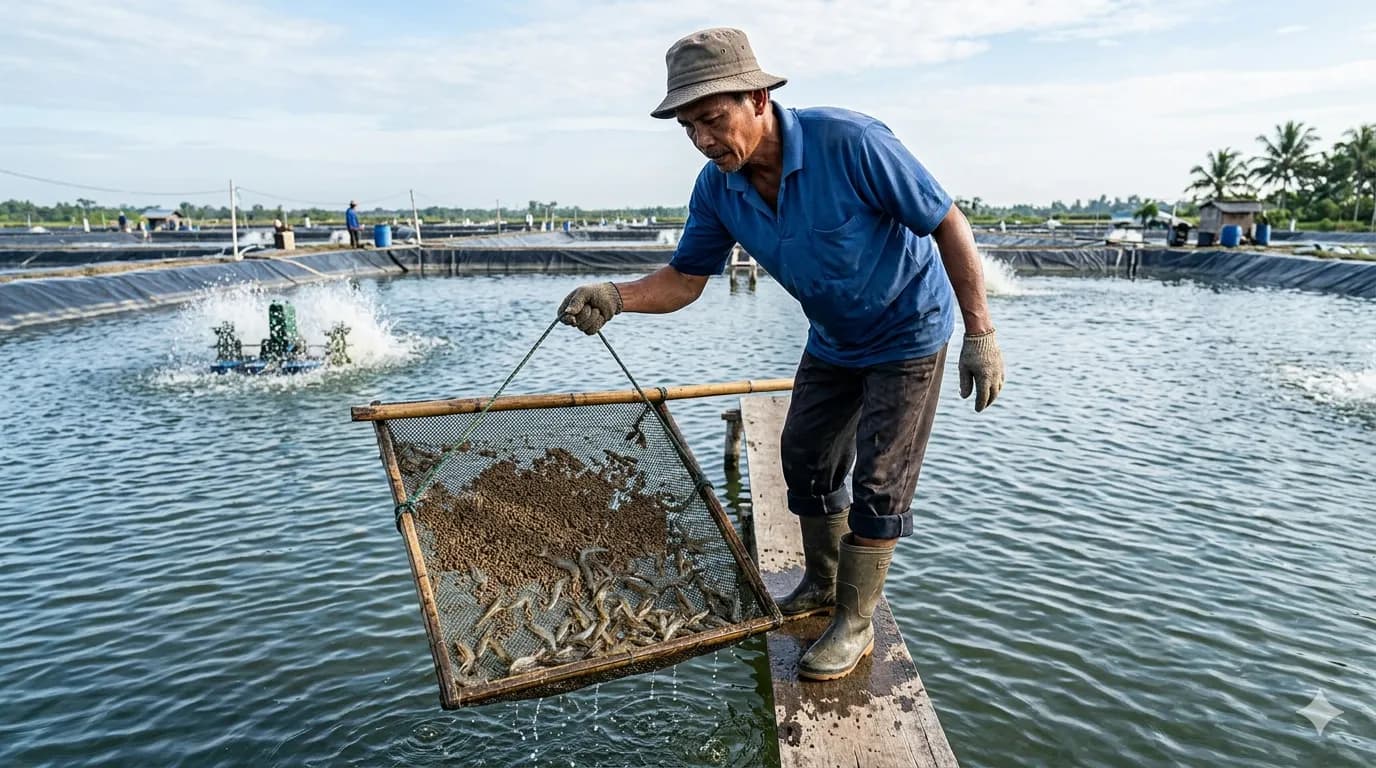 Cara Menghitung FCR Udang Vannamei dan Cara Menurunkannya