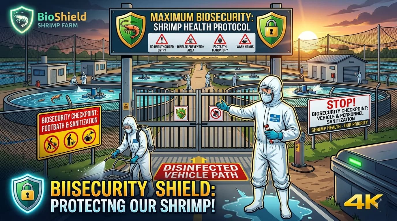 Pentingnya Biosekuriti di Tambak Udang: Benteng Utama Melawan Penyakit