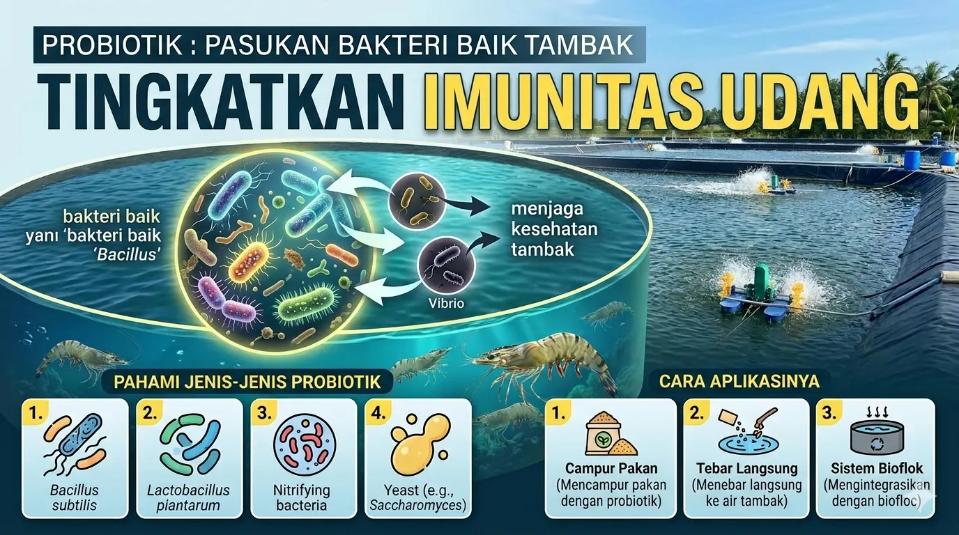 Probiotik Tambak Udang: Jenis, Manfaat, dan Cara Aplikasi