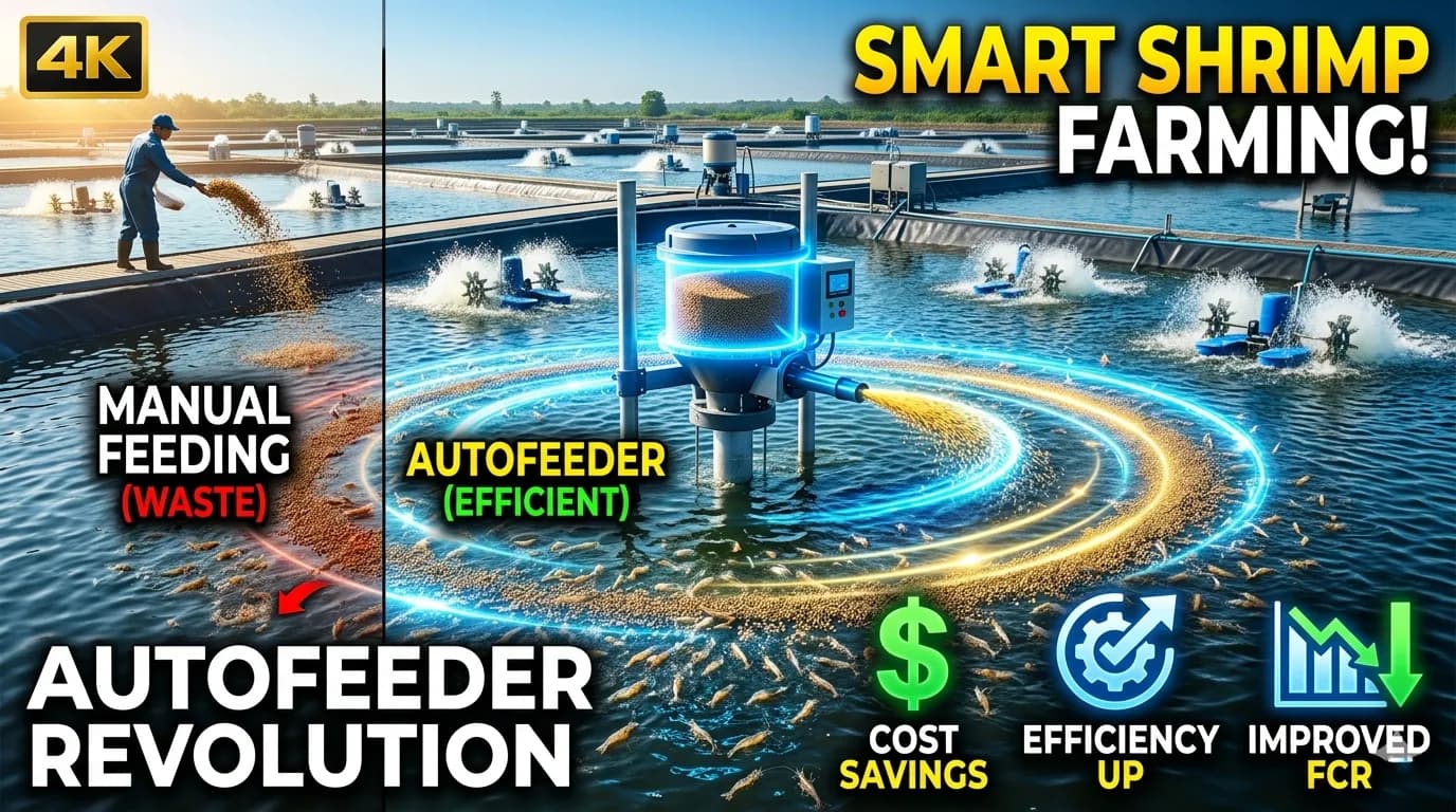 Teknologi Autofeeder untuk Efisiensi Pakan Tambak: Kurangi Limbah, Tingkatkan Profit