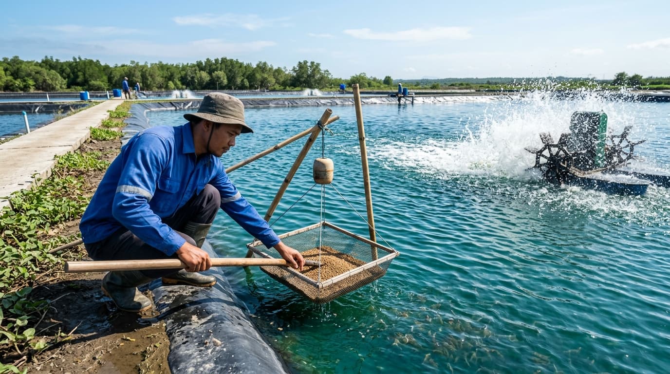 Cara Menghitung Kebutuhan Pakan Harian per DOC Udang Vannamei