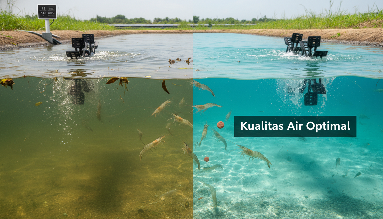 Kualitas air tambak udang yang optimal
