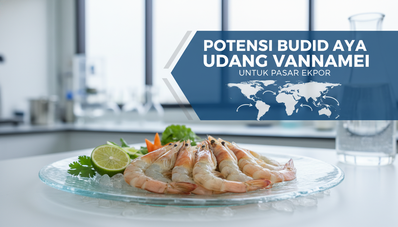 Potensi budidaya udang vannamei untuk pasar ekspor