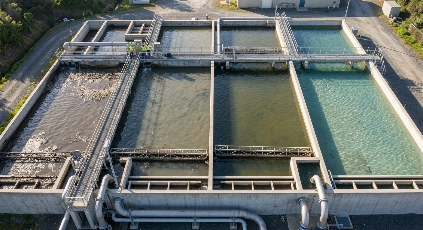 Proses Sedimentasi Limbah Tambak