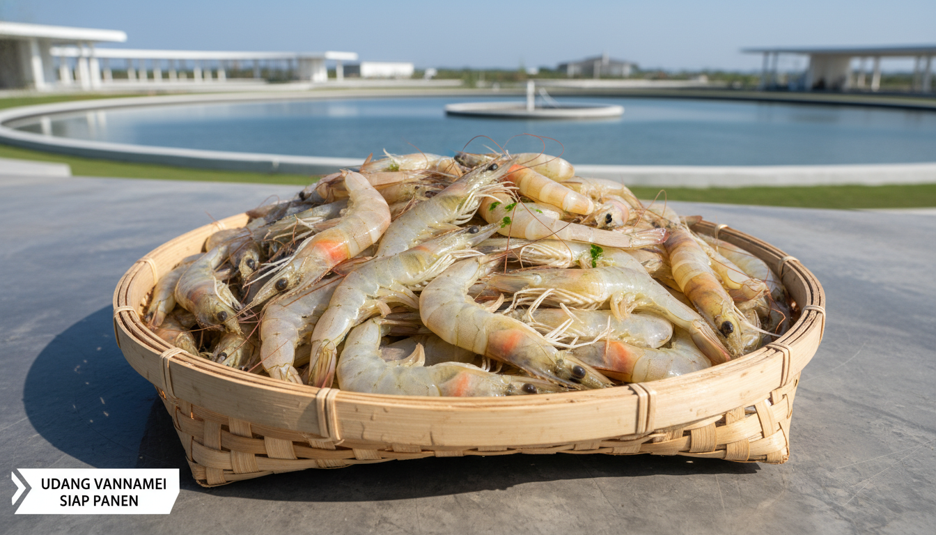 Udang vannamei siap panen